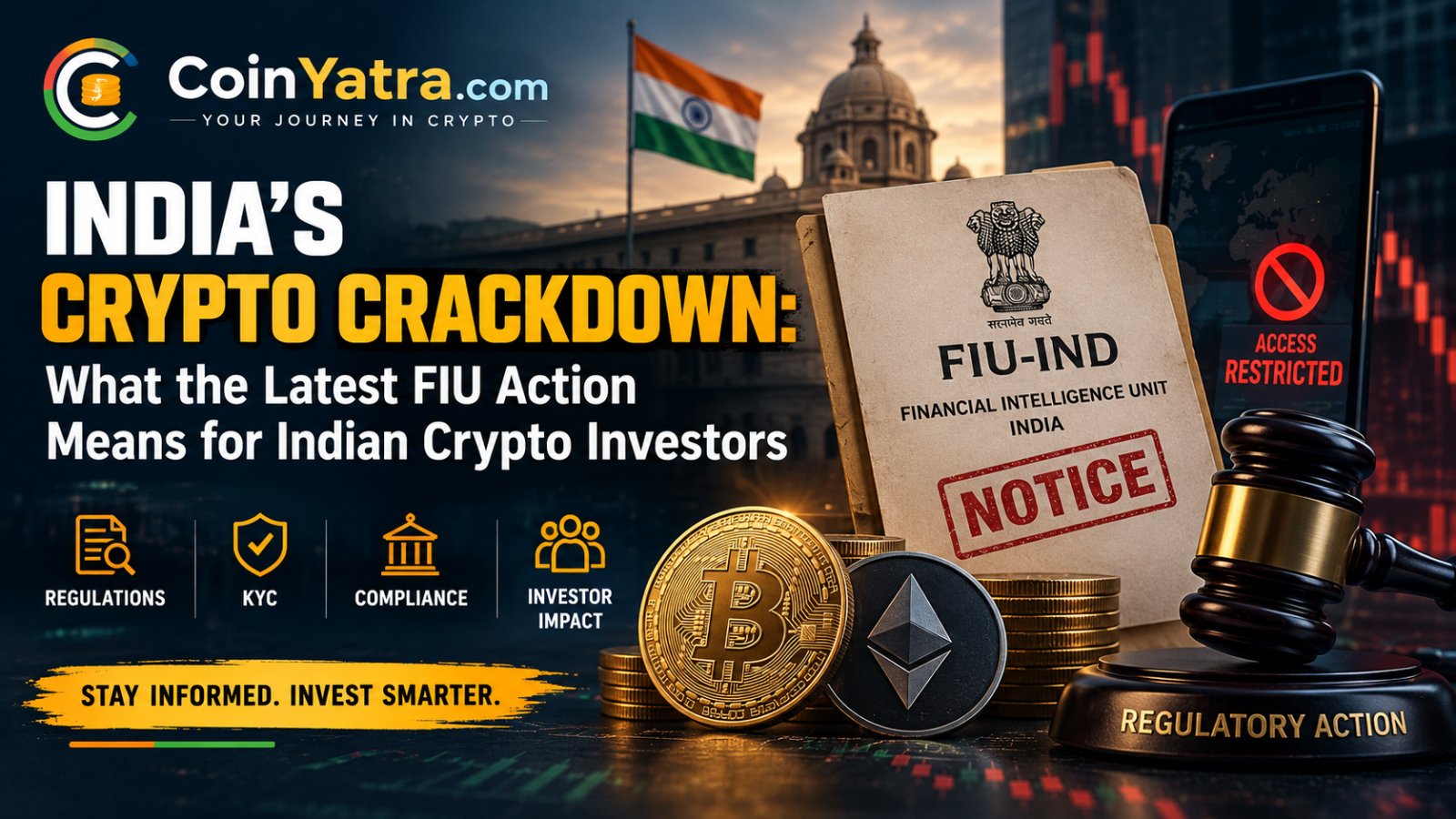 India Crypto Crackdown: What FIU Action Means for Investors